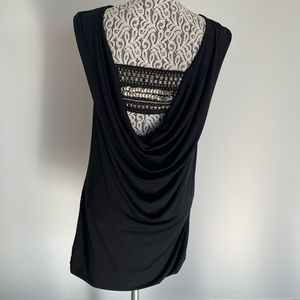 Cynthia Vincent Black Cocktail Dress